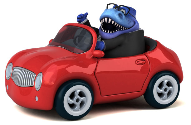 有趣的Trex - 3D插图图片下载