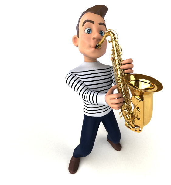 有趣的3D卡通休闲角色图片下载