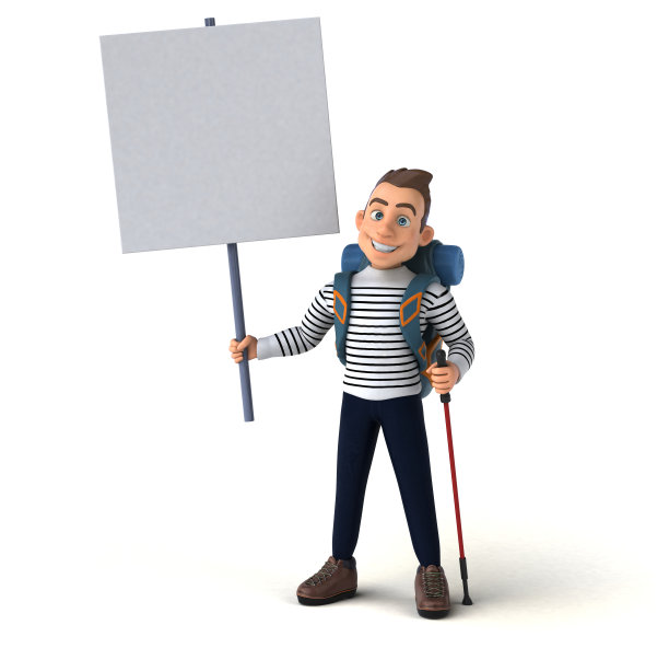 有趣的3D卡通休闲角色图片下载