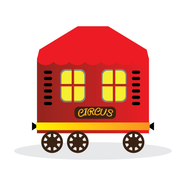 马戏团的火车车厢图片下载