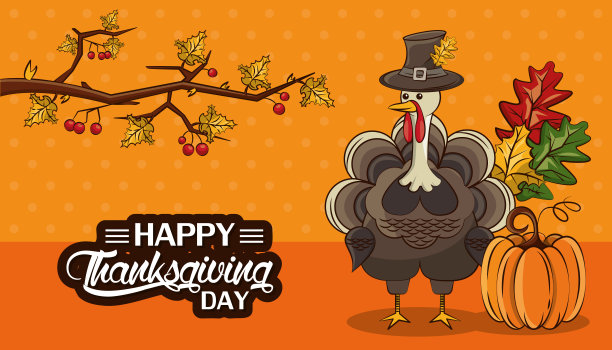 感恩节插画素材ID：346555188