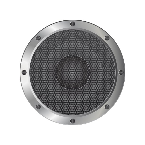 音频扬声器矢量插图孤立在白色背景图片下载