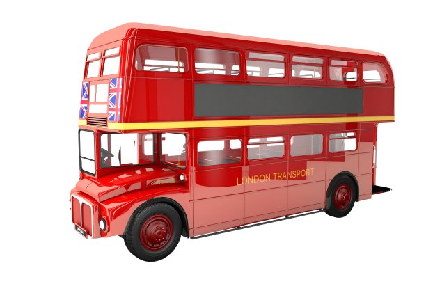 伦敦双层红色巴士。图片下载