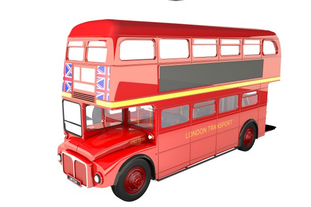 伦敦双层红色巴士。图片下载