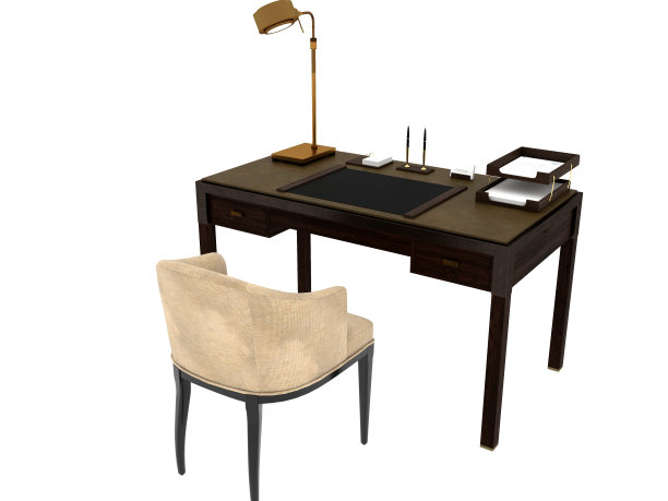 3 d渲染。办公家具。图片下载