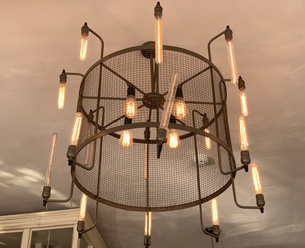 阁楼风格的吊灯图片下载