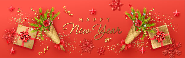 节日新年横幅图片下载