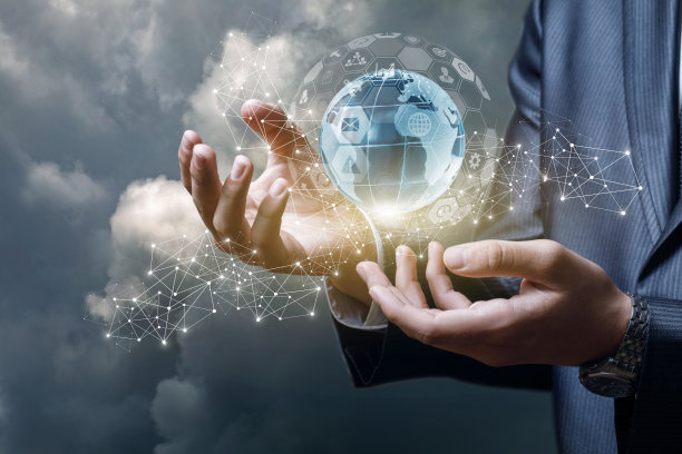 概念支持全球业务。图片下载