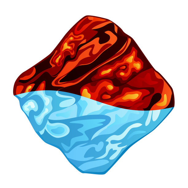 冰和煤炭图片下载