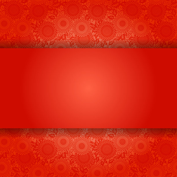 传统的中国贺卡模板，向日葵纹理图片下载