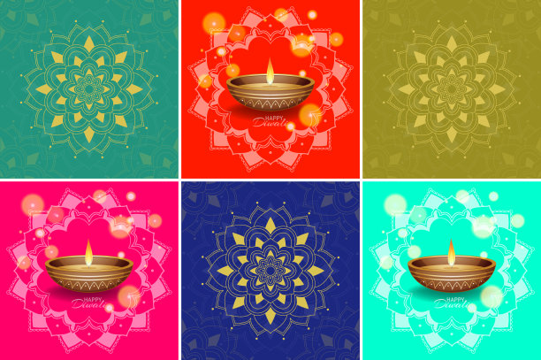 背景模板与曼荼罗设计图片下载