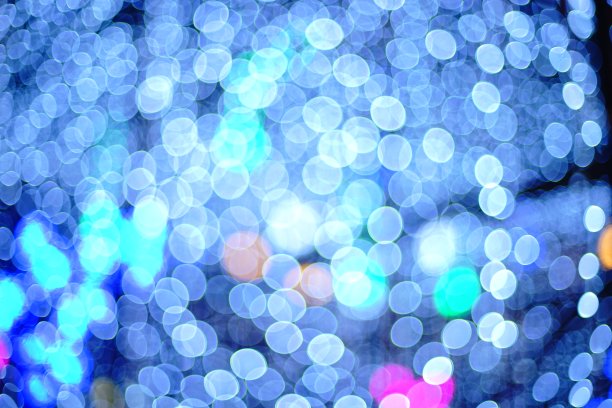 失去焦点的蓝点背景图片下载