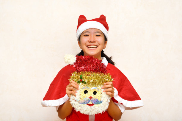 日本女孩喜欢圣诞派对图片下载