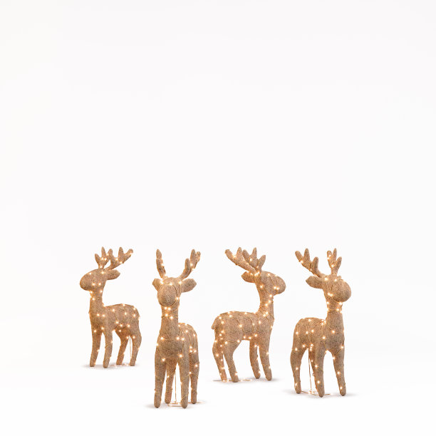 圣诞鹿灯图片下载