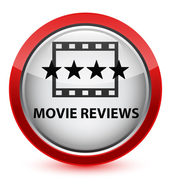 电影评论水晶红色圆形按钮图片下载