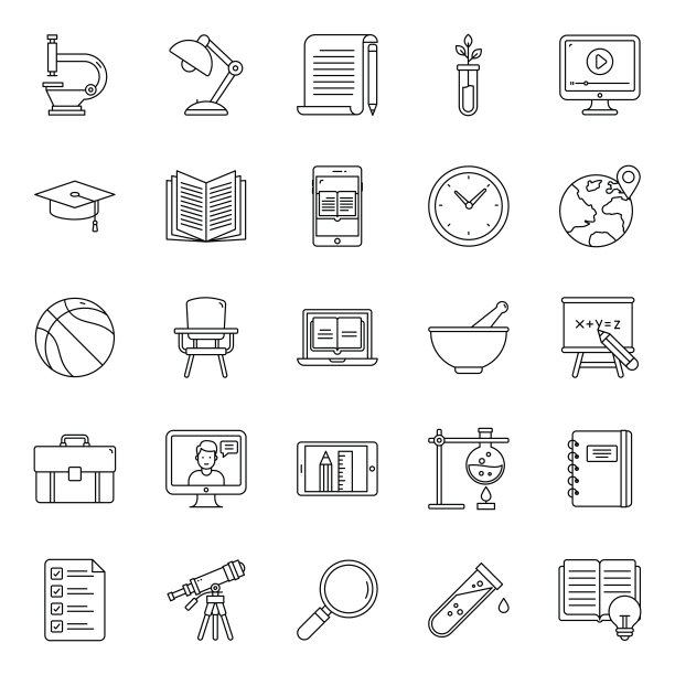 科学教育系列图标包图片下载