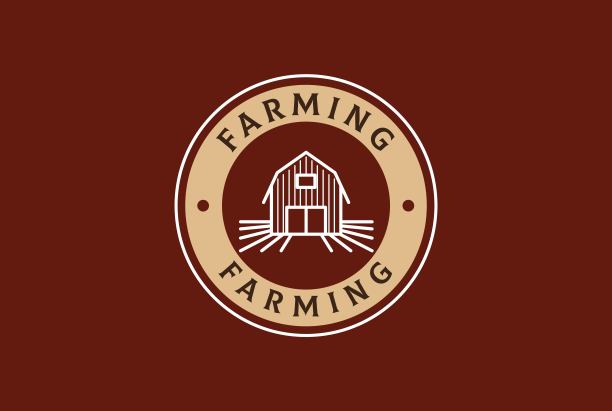 农业农场谷仓插图标志设计矢量图形图片下载