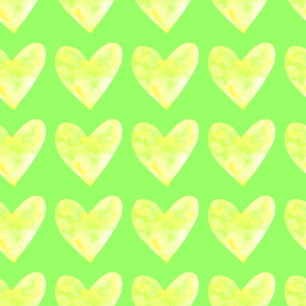 无缝图案与水彩心。浪漫与爱情的背景与质感。适用于贺卡、包装纸、包装、婚礼、生日、织物、纺织品、情人节、母亲节等图片下载
