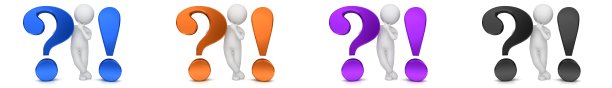 问号感叹号3d渲染问号询问符号q和一个问题和解决符号符号图标设置蓝色橙色紫色黑色标点符号孤立在白色背景图片下载