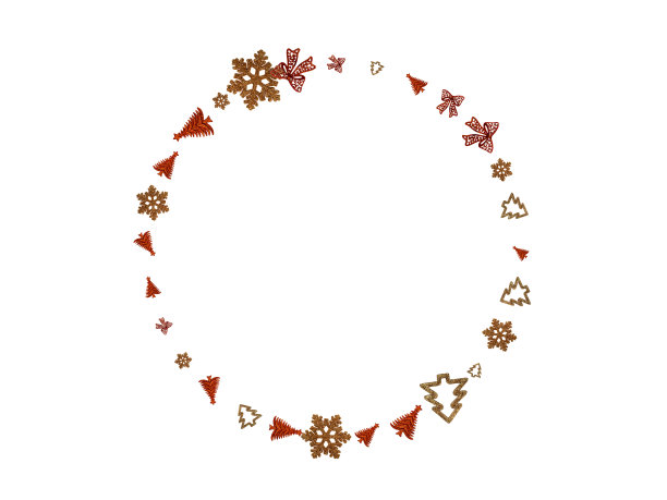 圣诞节的背景。元旦快乐。圣诞图案装饰孤立在白色。节日喜庆庆祝概念。图片下载