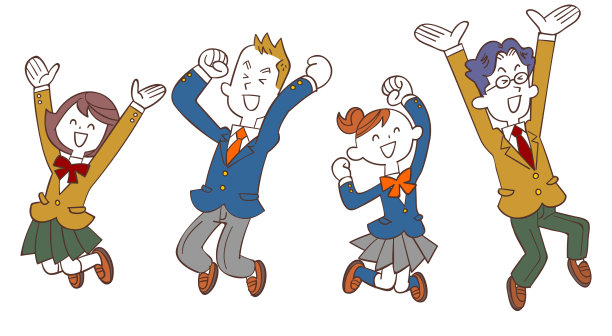 男生和女生跳得很开心图片下载