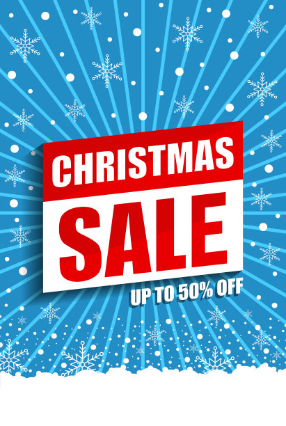 圣诞销售矢量海报，快乐新年折扣横幅，圣诞提供背景，圣诞销售，矢量插图。eps 10,图片下载