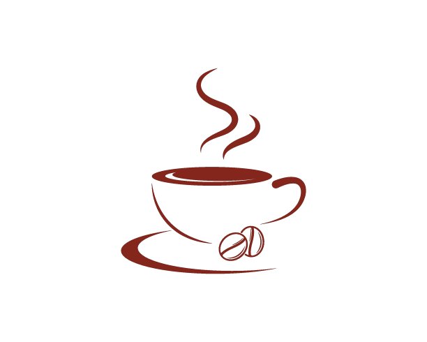 咖啡杯标识模板矢量图标图片下载
