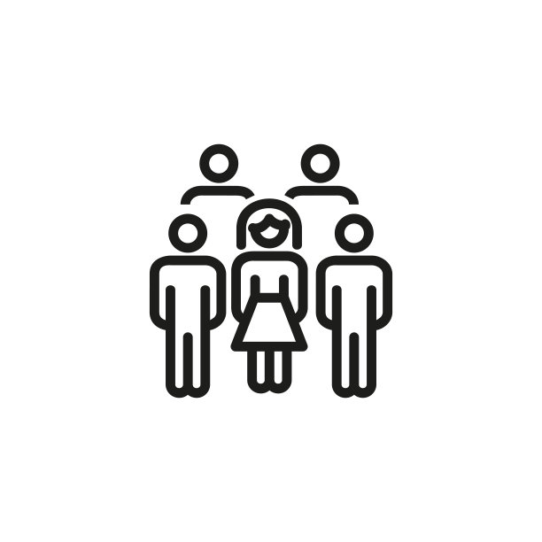 工程师队伍细线图标图片下载