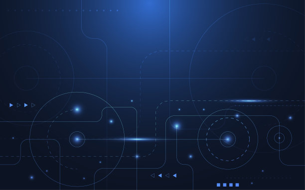 摘要技术点与线连接数字高科技的设计理念背景。空间的文本。矢量图素材图片