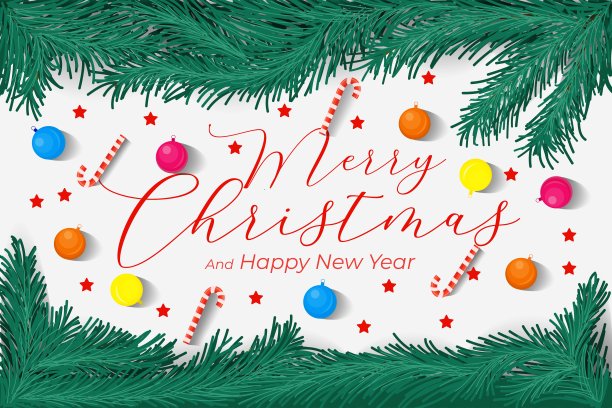 圣诞快乐松木装饰品图片下载