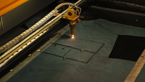 激光切割光束人造皮革图片下载