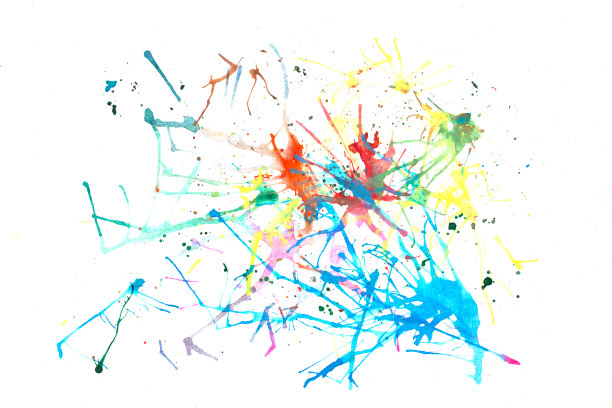 彩色抽象水彩纹理图片下载