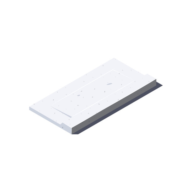 混凝土板图标在平面风格，向量图片下载