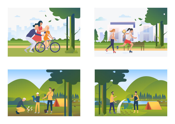 一组图片的人花时间与家人和朋友图片下载