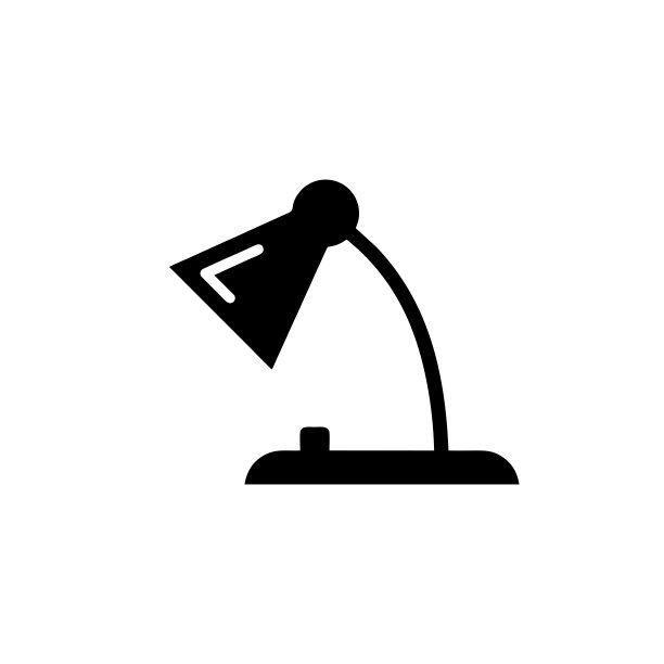 台灯图标矢量设计模板图片下载