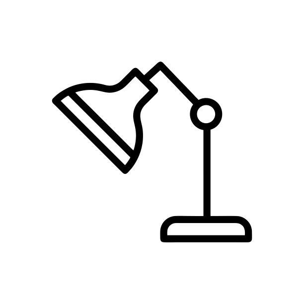 台灯图标矢量图片下载