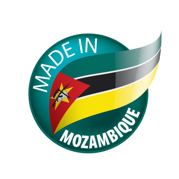 莫桑比克国旗，白色背景矢量插图图片下载