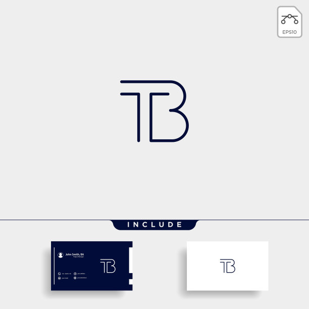 字母TB BT TB符号设计简单向量图片下载