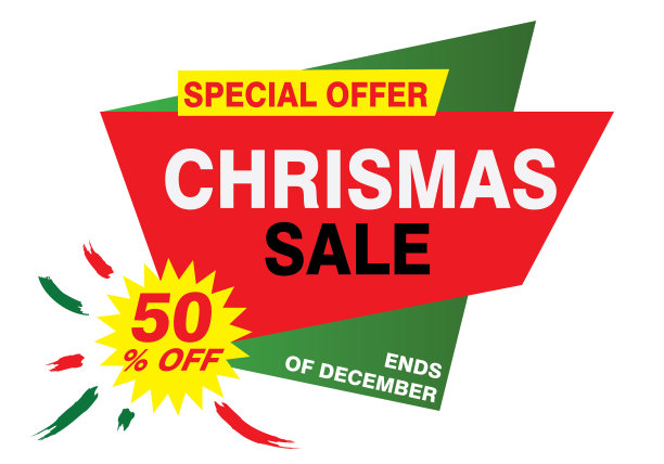 圣诞销售矢量设计-插图图片下载