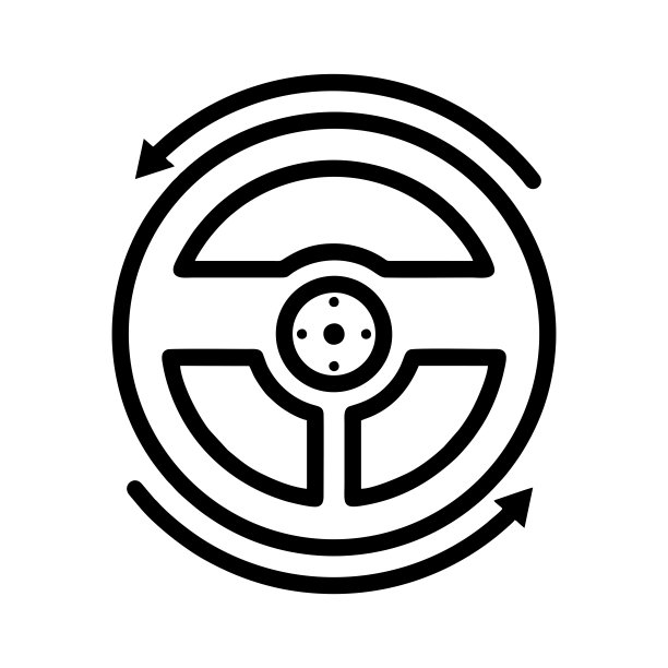 方向盘矢量图标图片下载