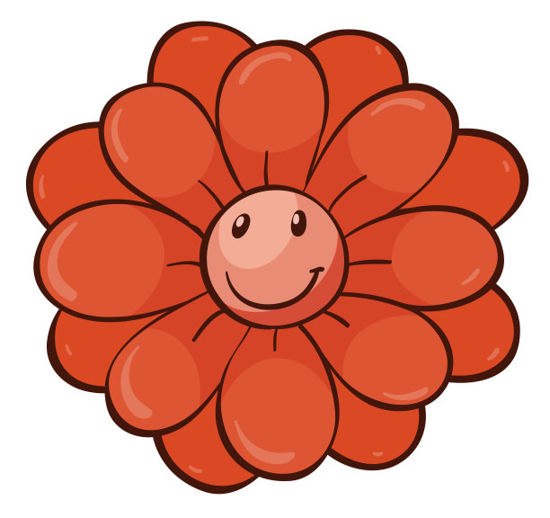 单瓣花，红色图片下载