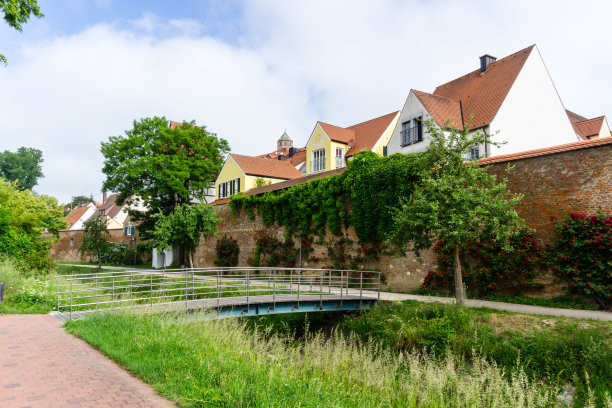 Donauwörth德国巴伐利亚的城墙图片下载