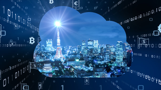 5G和AI技术，全球通信网络概念。素材图片