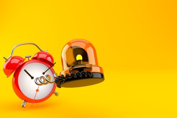 带闹钟的紧急警报器图片下载