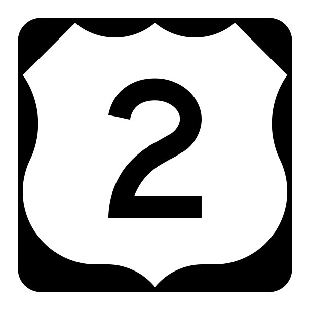 美国2号公路标志图片下载