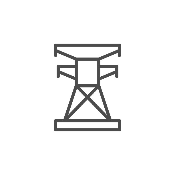 电塔线轮廓图标图片下载