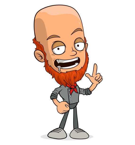 卡通有趣的男孩角色准备动画图片下载