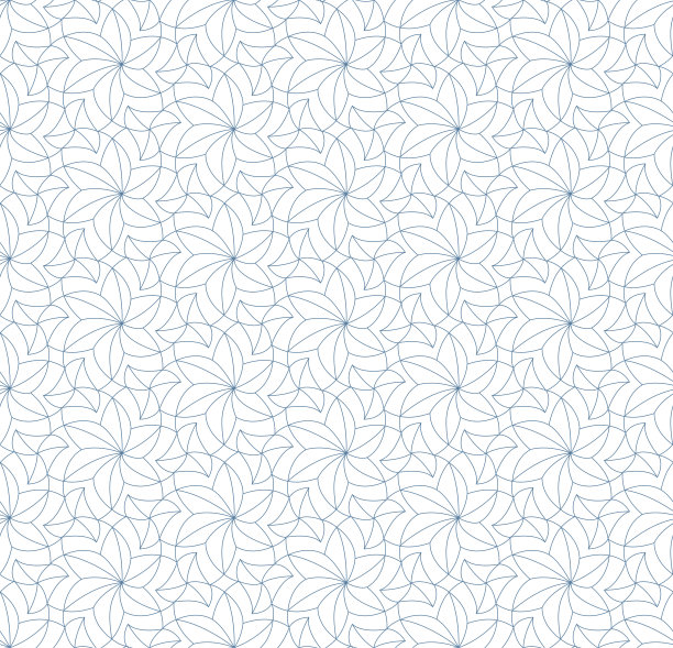 蓝色无缝线性图案。素材图片