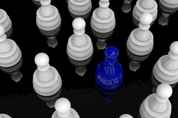 领导力和团队工作概念的3d渲染。图片下载