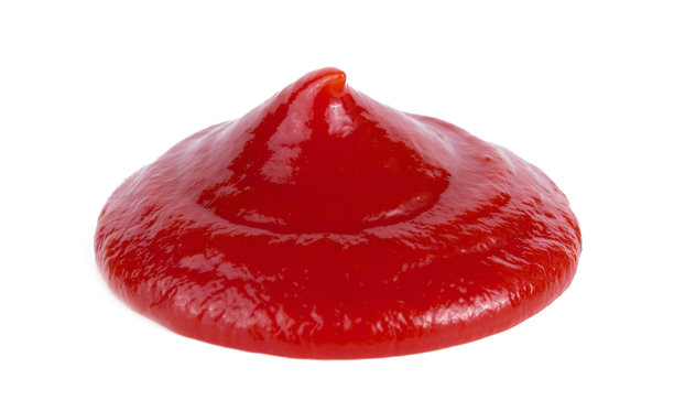 红色的番茄酱溅在白色的背景上，图片下载